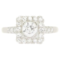 Art Deco 0,50ct Diamant-Cluster-Ring, ca. 1920er Jahre