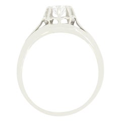 Art Deco 0.50ct Diamond Solitaire Ring, c.1920s