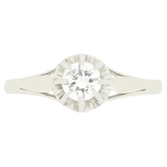 Art Deco 0.50ct Diamond Solitaire Ring, c.1920s