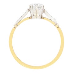 Art Deco 0.50ct Diamond Solitaire Ring, c.1930s