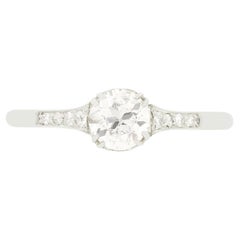 Art Deco 0,50ct Diamant Solitär Ring, um 1934