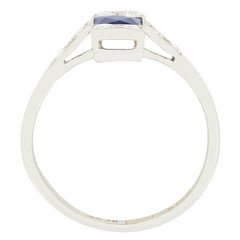 Art Deco 0.50ct Sapphire and Diamond Ring, c.1920s