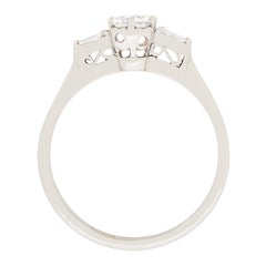 Art Deco 0.52 Carat Diamond Solitaire Engagement Ring, circa 1930s