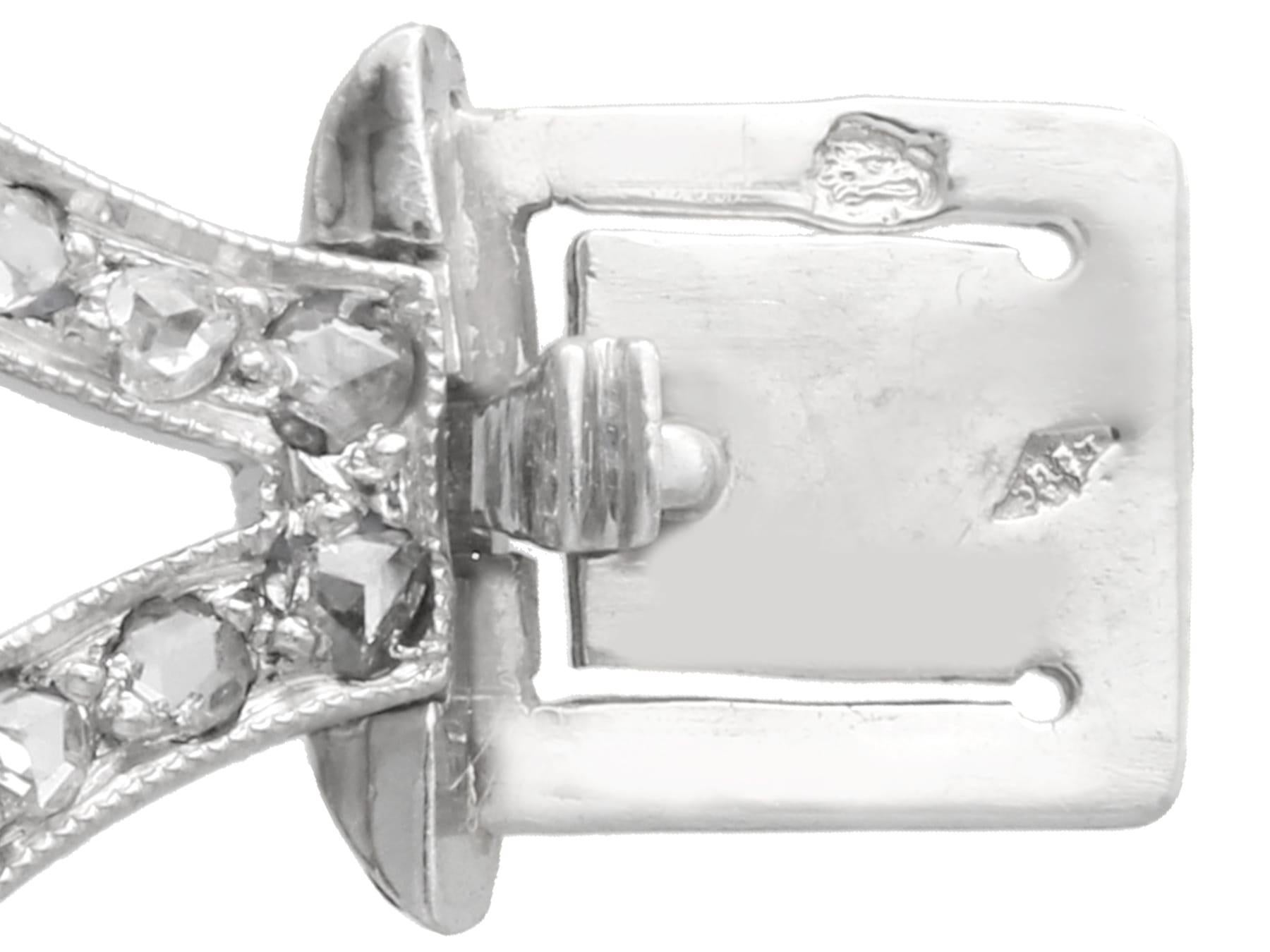 Art Deco 0.52Ct Emerald, 2.00Ct Sapphire, 4.46Ct Diamond and Platinum Bracelet For Sale 4