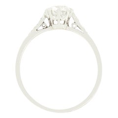 Art Deco 0.55ct Diamond Solitaire Ring, c.1920s