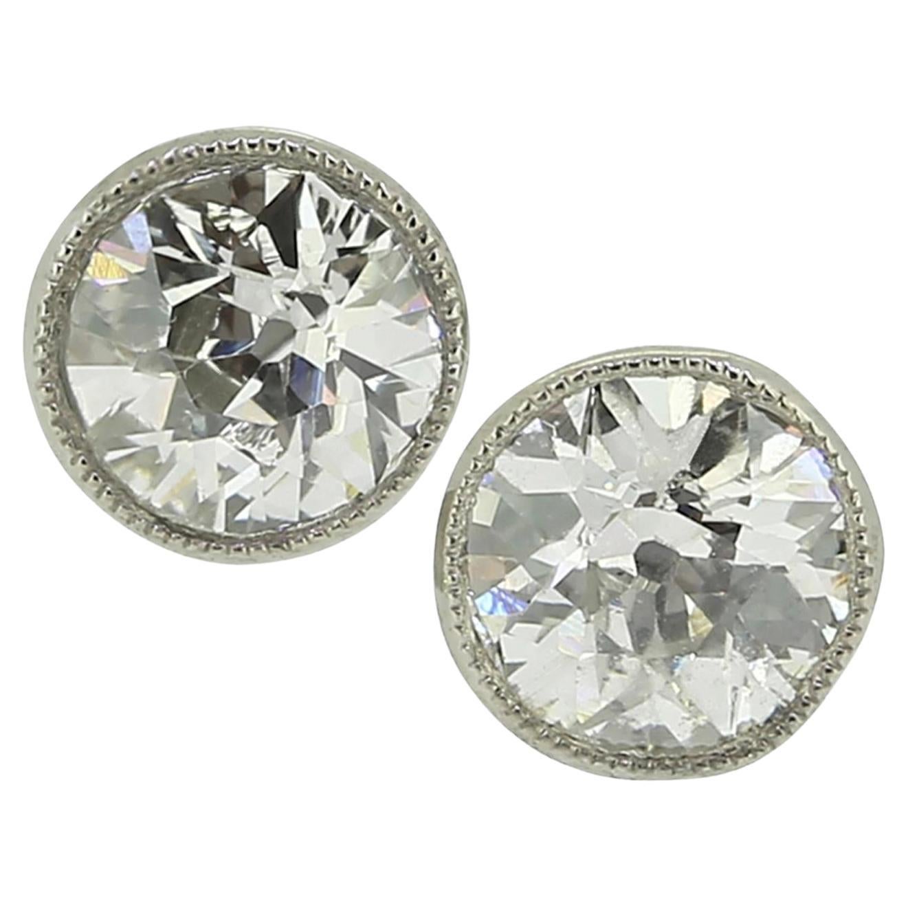 Art Deco 0.56 Karat Diamant-Ohrstecker