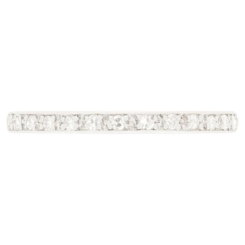 Art Deco 0.56ct Diamond Full Eternity, c.1920s For Sale