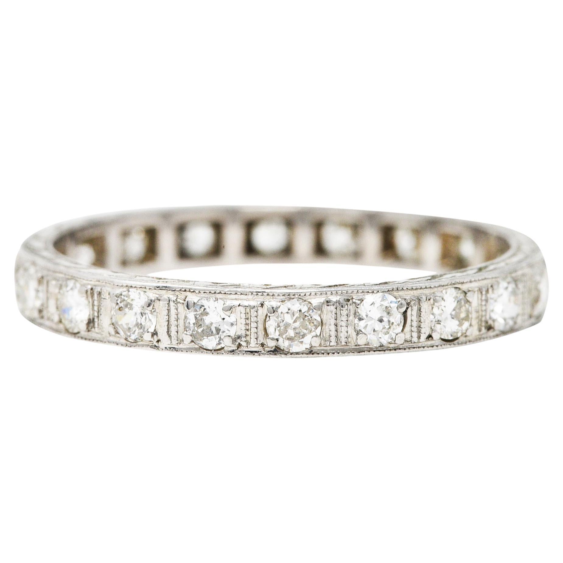 Art Deco Diamond Eternity Ring at 1stDibs