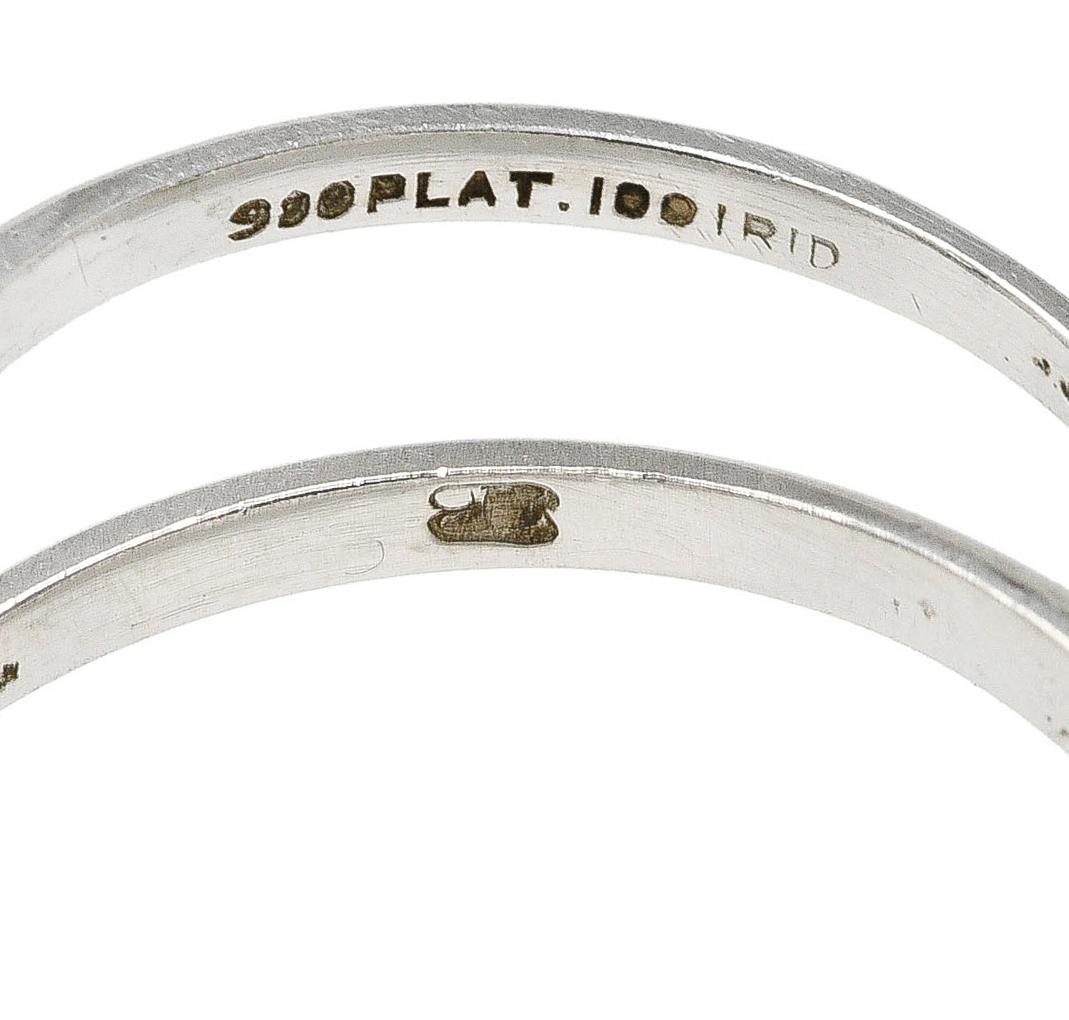Art Deco 0.60 Carat Old European Cut Diamond Platinum Vintage Engagement Ring For Sale 3