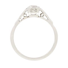 Art Deco 0.60ct Diamond Solitaire Ring, c.1920s