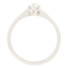 Art Deco 0.60ct Diamond Solitaire Ring, c.1920s