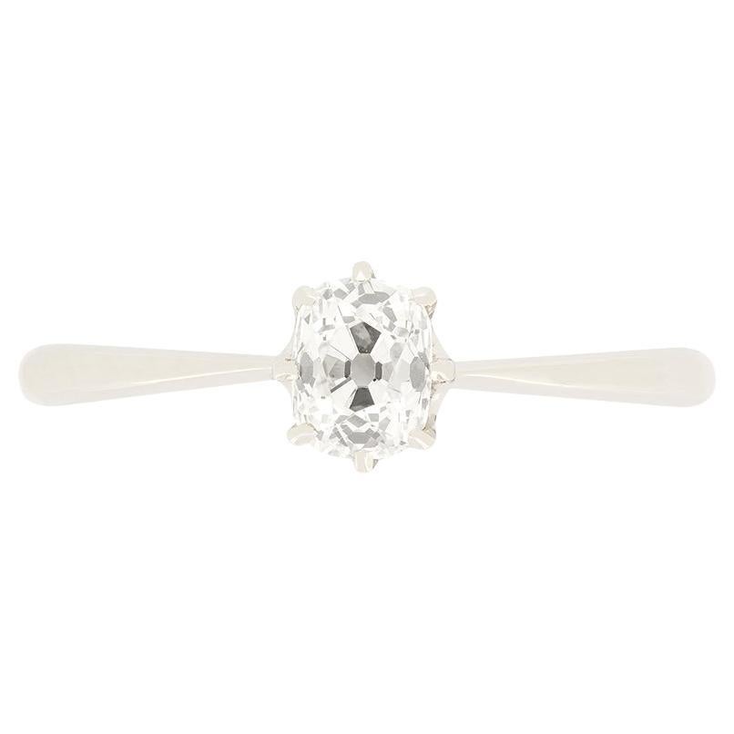 Art Deco 0.60ct Diamond Solitaire Ring, c.1920s