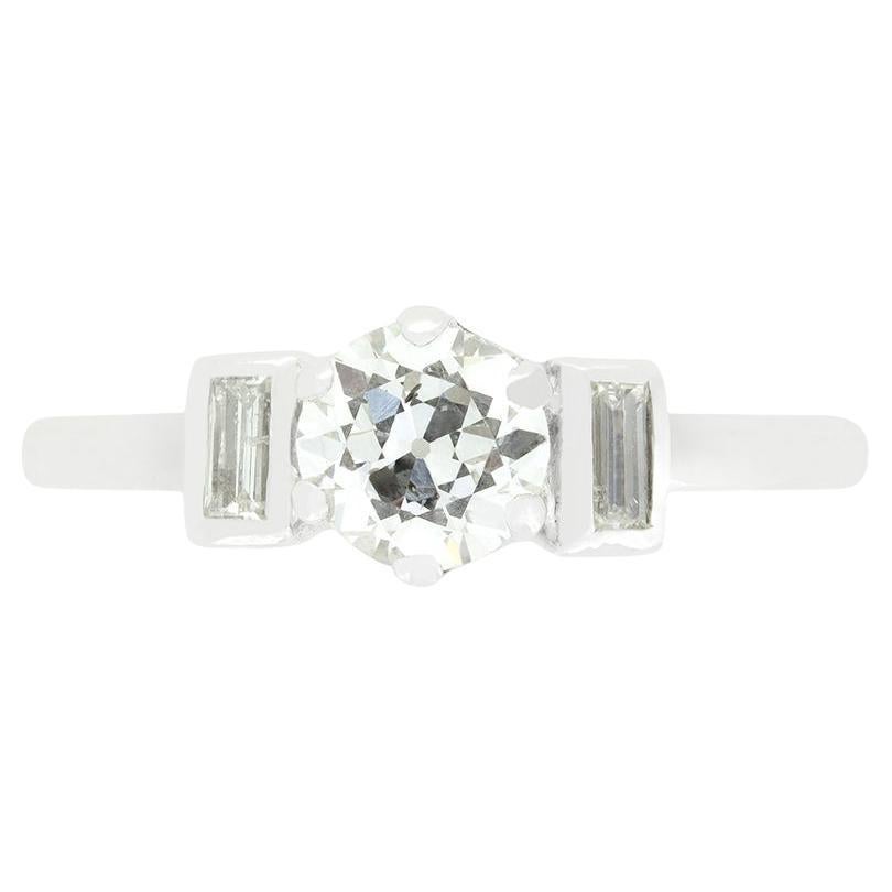 Anello solitario con diamante da 0,60 carati, Art Deco, 1920 ca.
