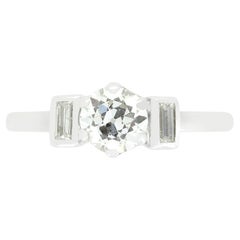 Art Deco 0.60ct Diamond Solitaire Ring, c.1920s