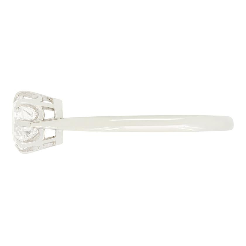 Taille vieille Europe Solitaire en diamant Art déco 0,65ct, c.1920s en vente
