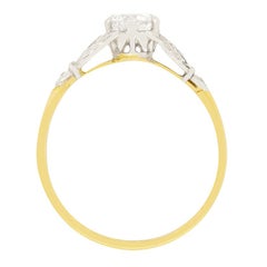 Art Deco 0.65ct Diamond Solitaire Ring, c.1930s