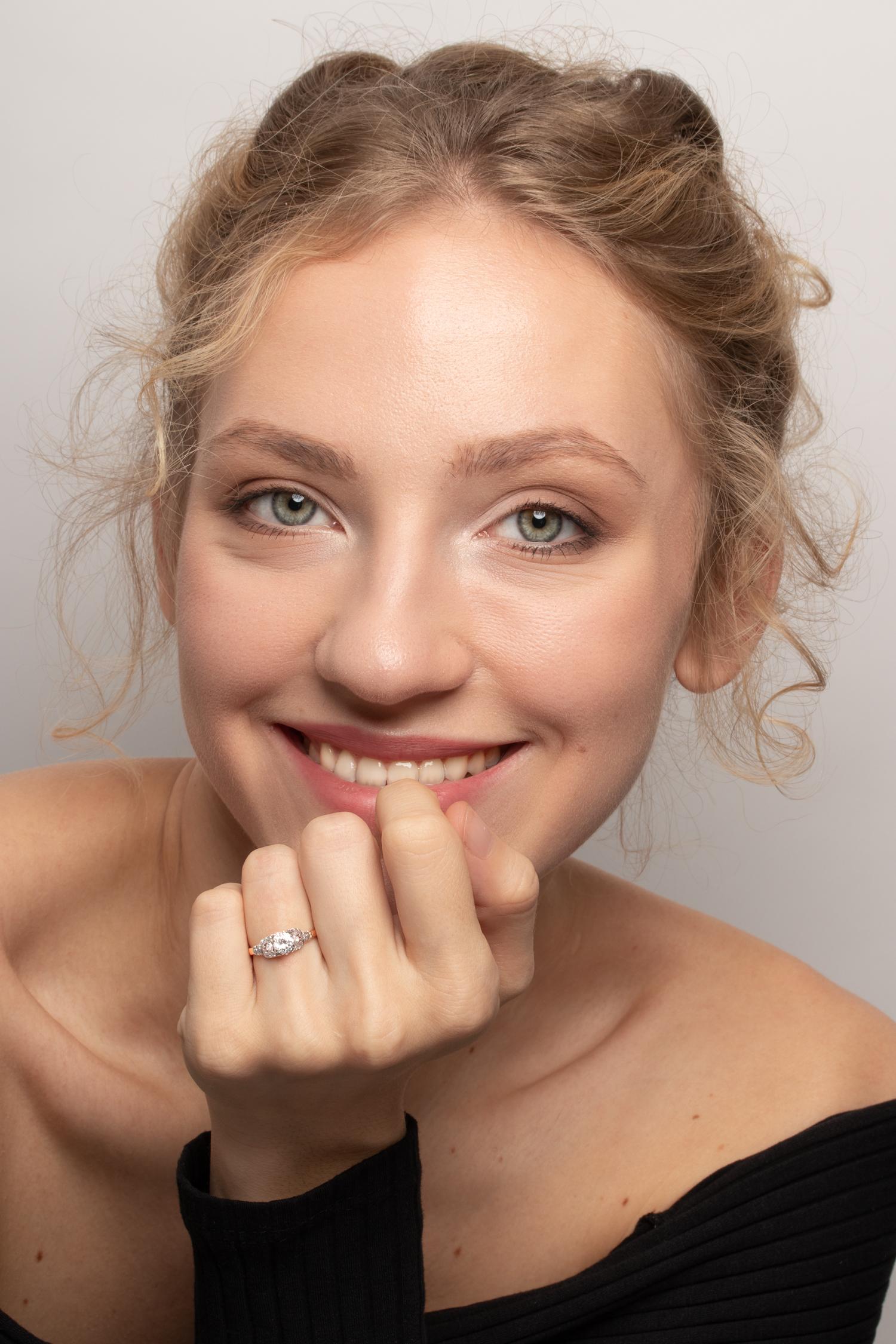 Art Deco 0,65ct Diamant Solitär Ring, ca. 1930er Jahre im Zustand „Gut“ im Angebot in London, GB