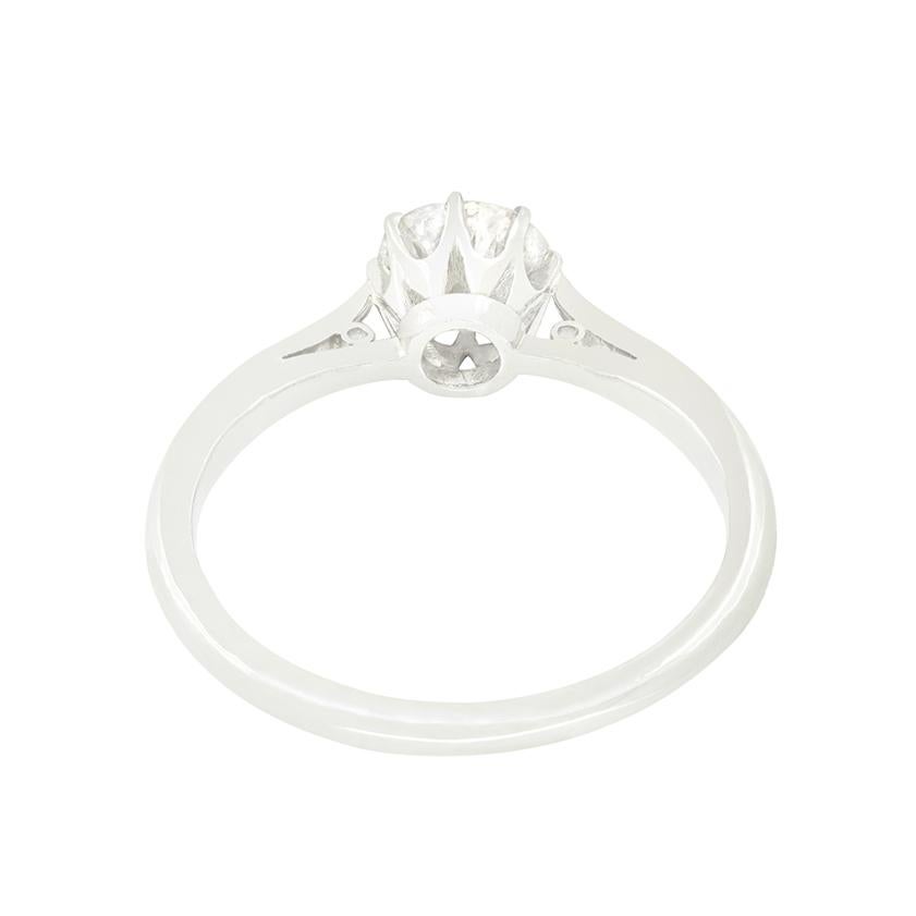 Art Deco 0.70ct Diamond Solitaire, c.1920s In Good Condition For Sale In London, GB