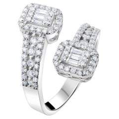 Art Deco 0.70ct IGI Certified Diamond Ring in 18K Gold, Women's