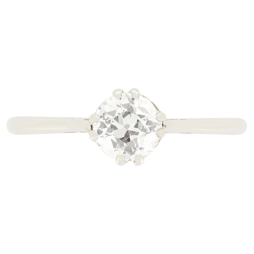 Solitärring mit 0,75 Karat Diamant im Art déco-Stil, ca. 1920er Jahre