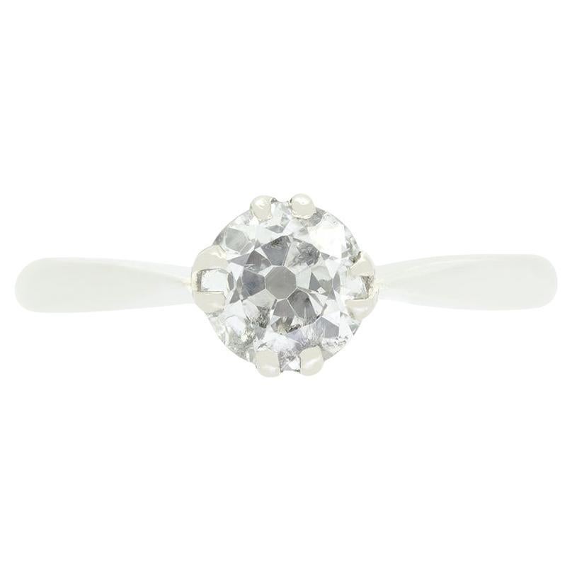 Solitärring mit 0,75 Karat Diamant im Art déco-Stil, ca. 1920er Jahre
