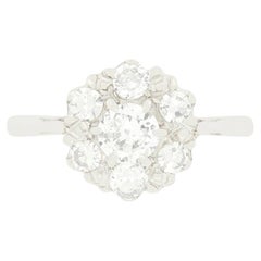 Art Deco 0,77ct Diamant-Cluster-Ring, ca. 1920er Jahre