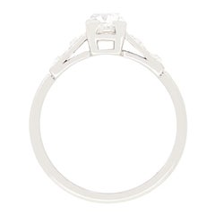 Art Deco 0.80ct Diamond Solitaire Ring, c.1920s