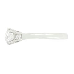 Art Deco 0.80ct Diamond Solitaire Ring, c.1920s