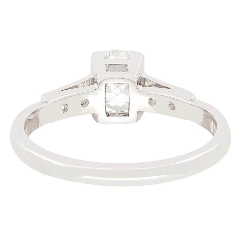 Solitär-Ring mit 0,80 Karat Diamant im Art déco-Stil, um 1920 im Zustand „Gut“ im Angebot in London, GB