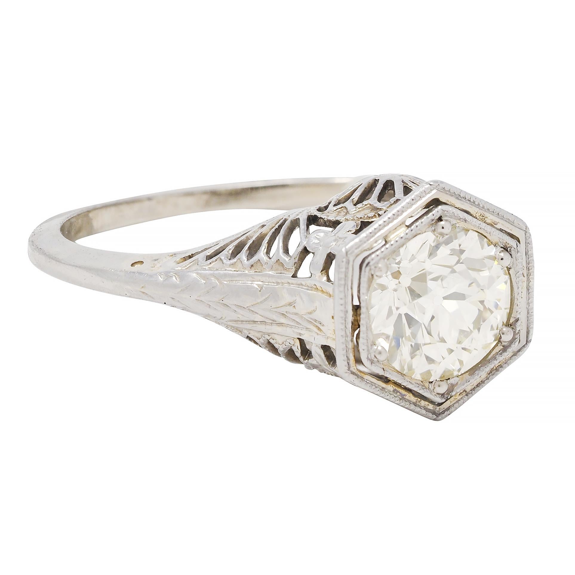 art deco fan ring