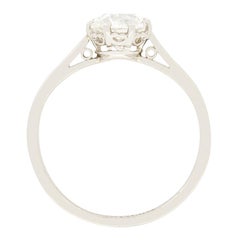 Art Deco 0.90ct Diamond Solitaire Ring, c.1920s