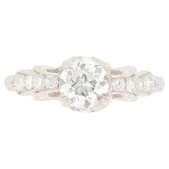 Art Deco 0,90ct Diamant Solitär Ring, um 1920er Jahre