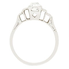 Art Deco 0.91ct Diamond Solitaire, c.1920s