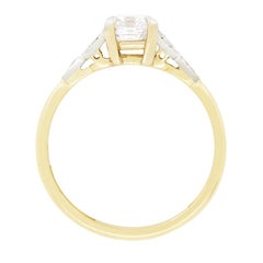 Art Deco 0.92ct Diamond Solitaire Ring, c.1920s