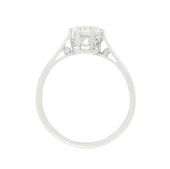Art Deco 0.97ct Diamond Solitaire Ring, c.1920s