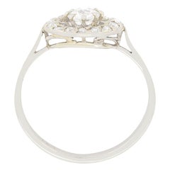 Art Deco 0.98ct Diamond Cluster Ring, c.1920s