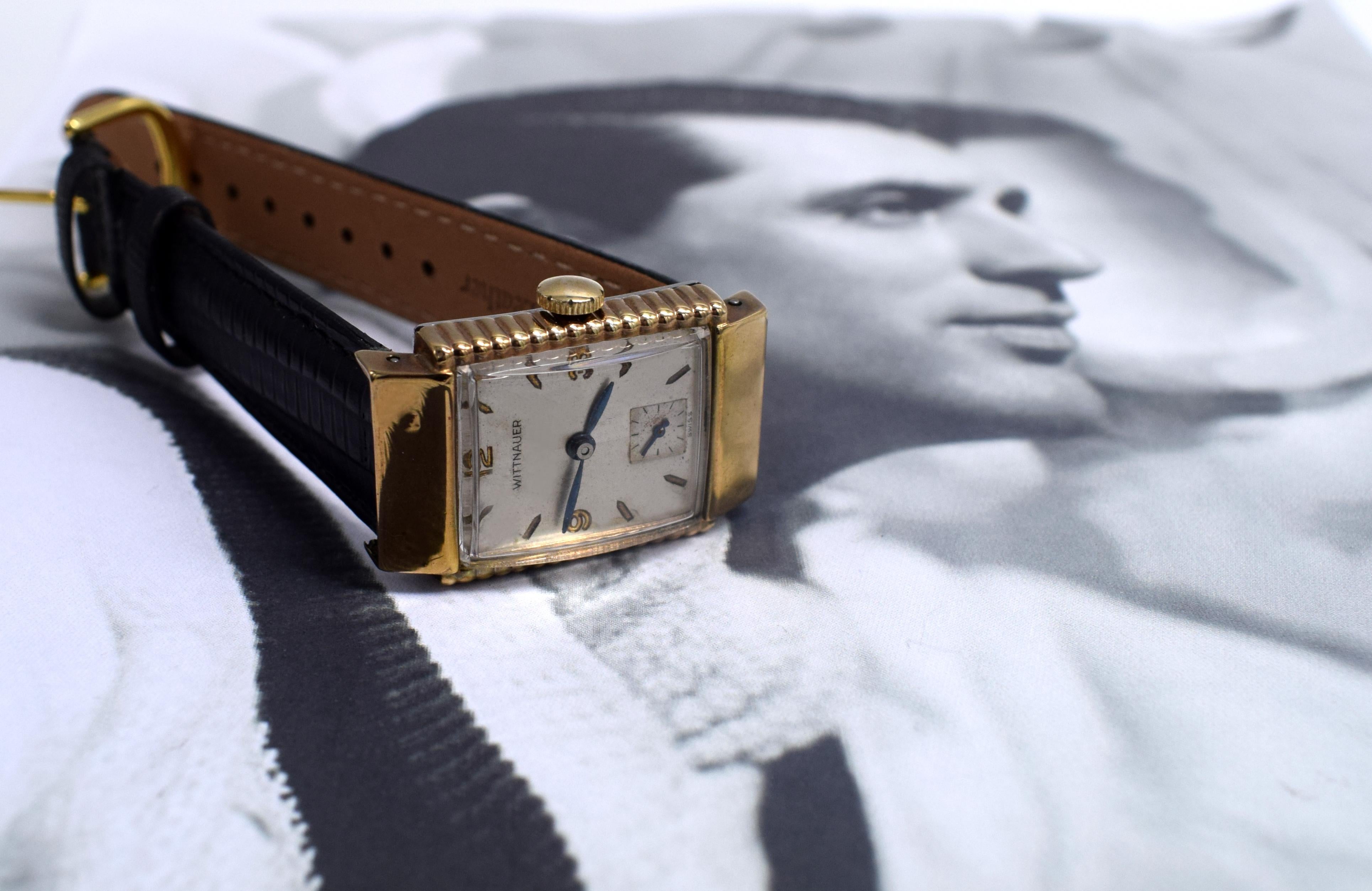 wittnauer 10k gold filled watch