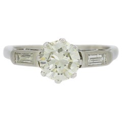 Bague Art déco 1,00 carat diamant taille brillant