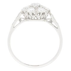 Art Deco 1.00ct Diamond Daisy Cluster Ring, c.1920s