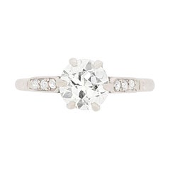 Art Deco 1.00 Carat Diamond Solitaire Engagement Ring, circa 1920s
