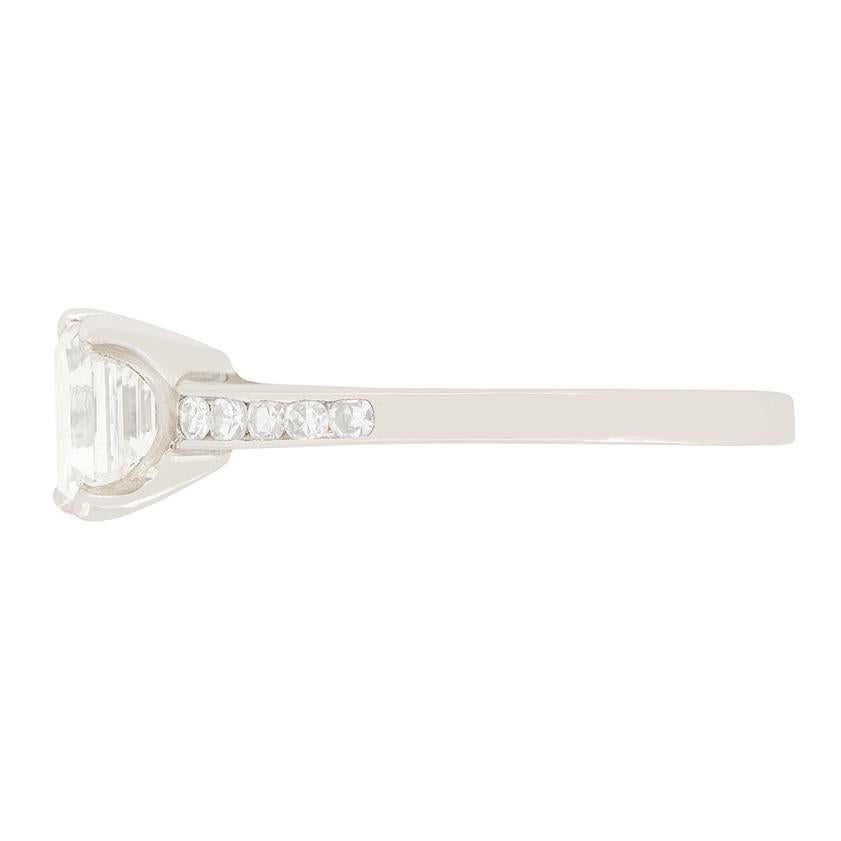 Art Déco Anello solitario con diamante da 1,00 ct, Art Deco, anni '20 ca. in vendita