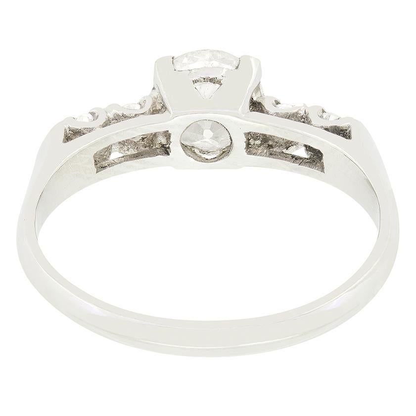 Art Deco Solitär-Ring mit 1,00 Karat Diamant, ca. 1920er Jahre (Alteuropäischer Schliff) im Angebot