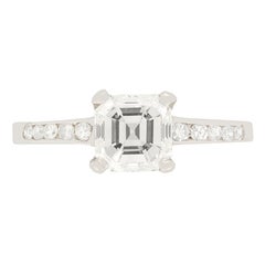 Art Deco Solitär-Ring mit 1,00 Karat Diamant, ca. 1920er Jahre