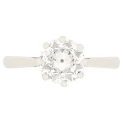 Art Deco Solitär-Ring mit 1,00 Karat Diamant, ca. 1920er Jahre