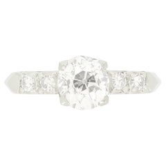 Anello solitario con diamante da 1,00 ct, Art Deco, anni '20 ca.