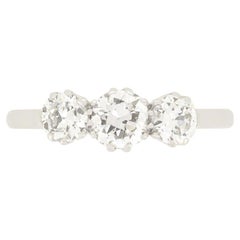 Art Deco 1.00ct Diamond Trilogy Ring, c.1920s