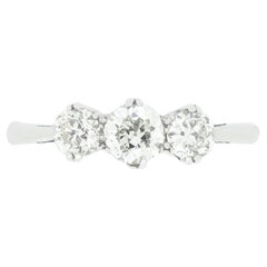 Art Deco 1.00ct Diamond Trilogy Ring, c.1920s