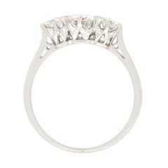 Art Deco 1.00ct Diamond Trilogy Ring, c.1930s