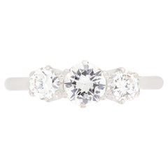 Art Deco 1.00ct Diamond Trilogy Ring, c.1930s