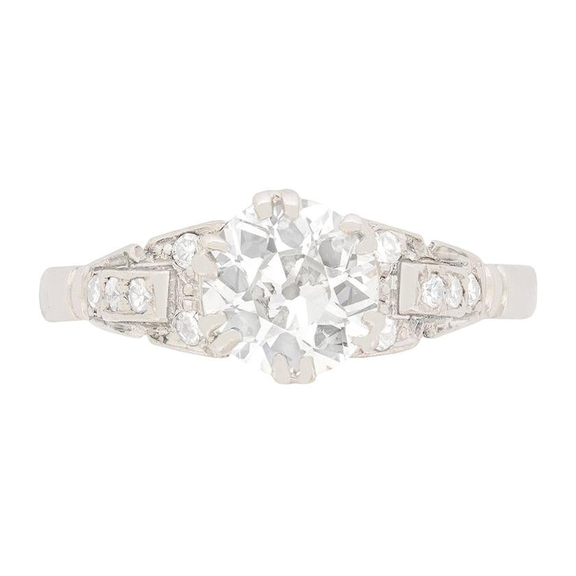 Art Deco 1.01ct Diamond Solitaire Engagement Ring, c.1920s